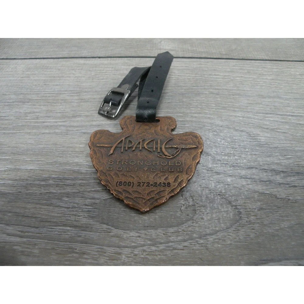 Vintage Apache Gold Casino Resort Stronghold Golf Club Luggage Bag Tag